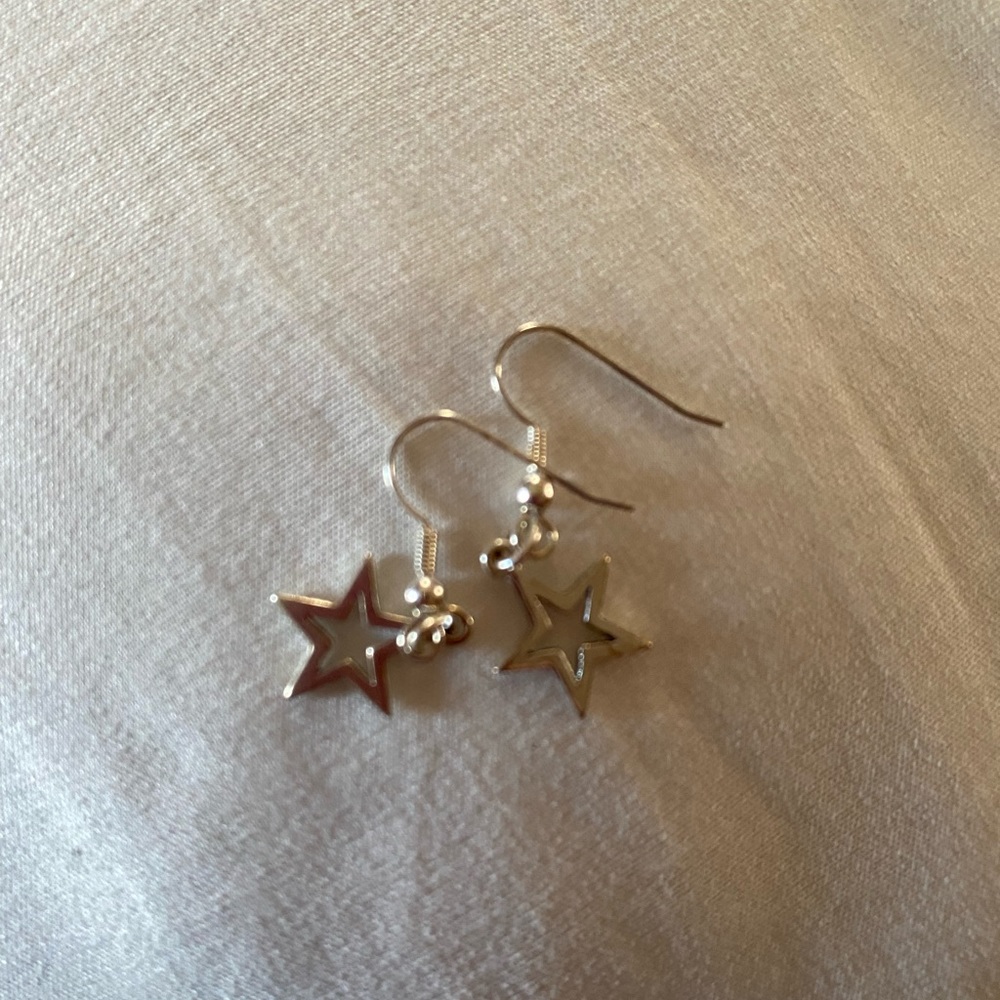 Silver Star Earrings